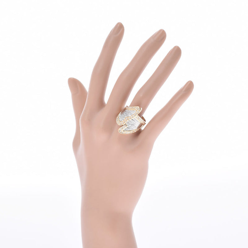 其他钻石0.61CT 17.5女士K18YG/pt900戒指/戒指A等级使用Ginzo
