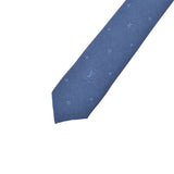 LOUIS VUITTON Louis Vuitton Clavad Contestation Denim 7cm Blue Marine M67996 Men's Silk 100% Tie Unused Ginzo