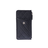 CHANEL Chanel Matrasse Classic Pouch Card With Pocket Black Gold Bracket AP0225 Unisex Caviar Skin Coin Case New Used Ginzo