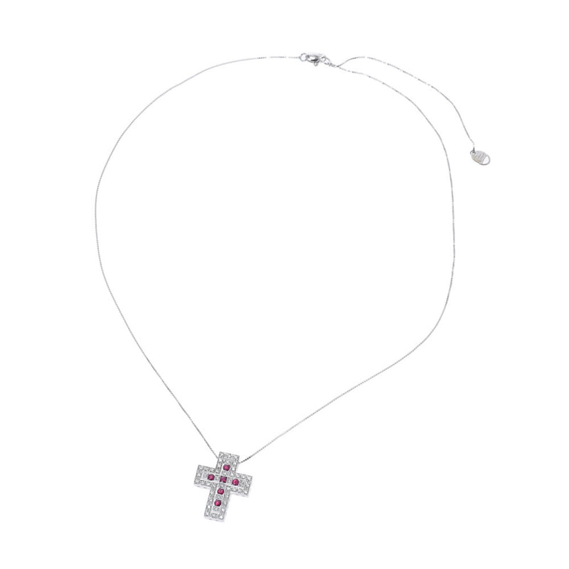 Damiani Damiani Bell Epock S Diamond Ruby unisex k18wg项链