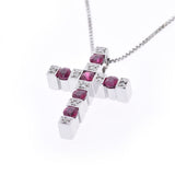 DAMIANI Damiani Bell Epock S Diamond Ruby Unisex K18WG Necklace A Rank used Ginzo