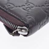 GUCCI Gucci Gucci Dark Brown 233194 Unisex Rubber/Leather Travel Case B Rank used Ginzo