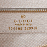 GUCCI Gucci Wing Tote White 354408 Ladies Calf Tote Bag A Rank used Ginzo