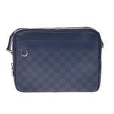 路易·威登（Louis Vuitton）路易·威登（Louis Vuitton）达米尔（Damier Damier）石墨trocadero Messenger黑色/灰色N40087男士Damier Graphit Canvas Canvas Canvas shoughthe肩袋B等级二手Ginzo
