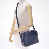 路易·威登（Louis Vuitton）路易·威登（Louis Vuitton）达米尔（Damier Damier）石墨trocadero Messenger黑色/灰色N40087男士Damier Graphit Canvas Canvas Canvas shoughthe肩袋B等级二手Ginzo