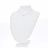 Other diamond 0.504ct single diamond silver ladies PT850/900 Necklace A rank used Ginzo