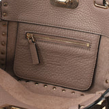 Valentino Valentino Rock Studs 2WAY Mini Powder Gold Bracket Ladies Calf Handbag A Rank Used Ginzo