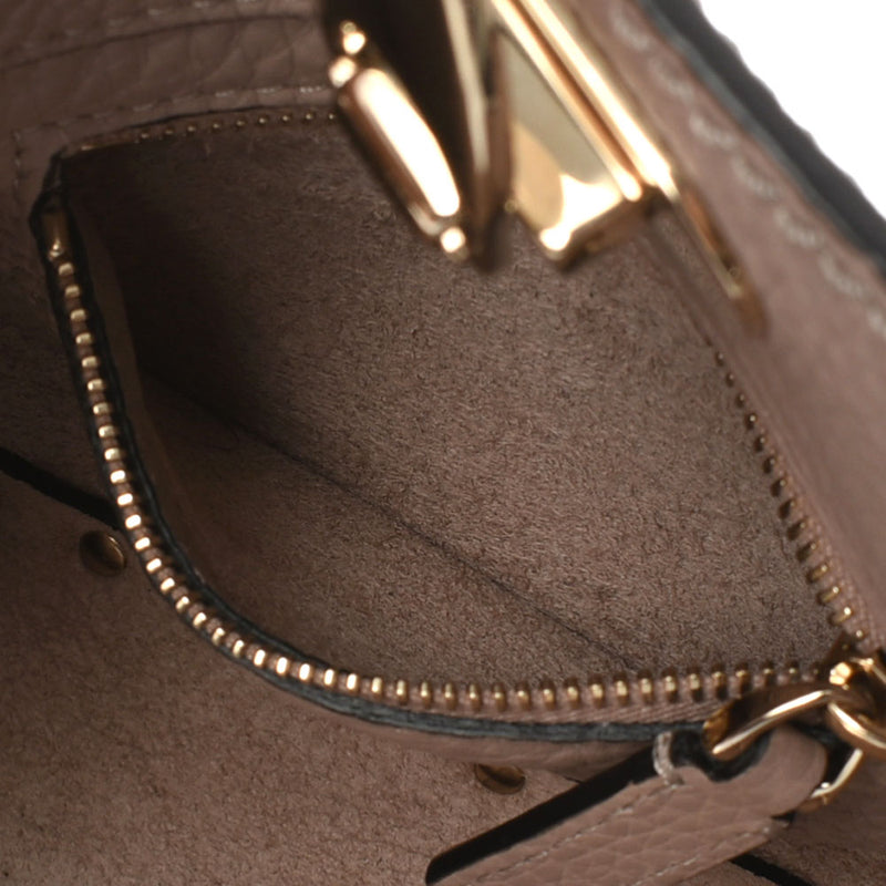 Valentino Valentino Rock Studs 2WAY Mini Powder Gold Bracket Ladies Calf Handbag A Rank Used Ginzo