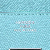 爱马仕爱马仕伯金（Hermes Hermes Birkin）35蓝色Ator银色金属T -graved（2015年左右）女士vo Epson手提包A级使用Ginzo