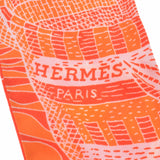 HERMES エルメス ツイリー アマゾンのダンス/La Danse des Amazones オレンジ系 レディース シルク100％ スカーフ ABランク 中古 銀蔵