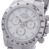 [Cash special price] ROLEX Rolex Daytona 116520 Men's SS Watch Automatic White Dial A Rank used Ginzo