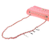 CHANEL Chanel Matrasse Chain 25cm Ginza 5th Anniversary Pink Gold Bracket Ladies Enamel Shoulder Bag B Rank used Ginzo