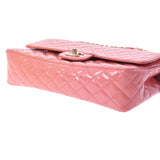 CHANEL Chanel Matrasse Chain 25cm Ginza 5th Anniversary Pink Gold Bracket Ladies Enamel Shoulder Bag B Rank used Ginzo