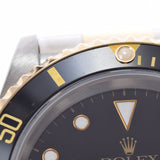 ROLEX Rolex Submarina Black Bezel 16613 Men's SS/YG Watch Automatic Black Dial A Rank Used Ginzo