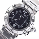 Cartier Cartier Pasha Taimer W31077M7 Men's SS Watch Automatic Black Dial A Rank Used Ginzo