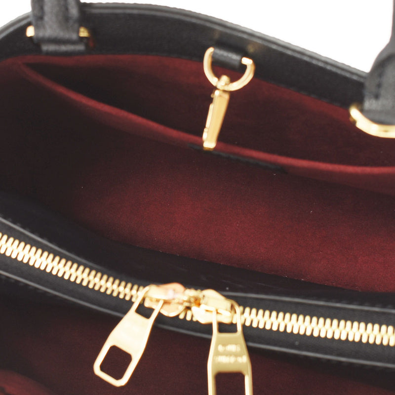 路易威顿路易斯·维顿（Louis Vuitton）路易·威登（Louis Vuitton）会标gomplant montenyu bb 2way黑色/米色M45778女士皮革手提包级别使用Ginzo