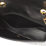 香奈儿Chanel Matrasse Diana连锁肩肩黑色金架女士RAM皮肤肩cab ab AB级使用Ginzo