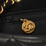 香奈儿Chanel Matrasse Diana连锁肩肩黑色金架女士RAM皮肤肩cab ab AB级使用Ginzo