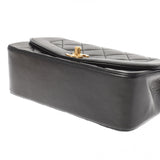 香奈儿Chanel Matrasse Diana连锁肩肩黑色金架女士RAM皮肤肩cab ab AB级使用Ginzo