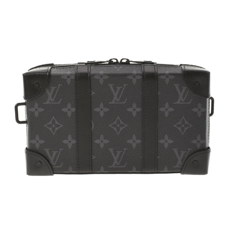 LOUIS VUITTON Louis Vuitton Monogram Eclipse Soft Trunk Wallet Black M69838 Unisex Monogram Canvas Wallet AB Rank Used Ginzo