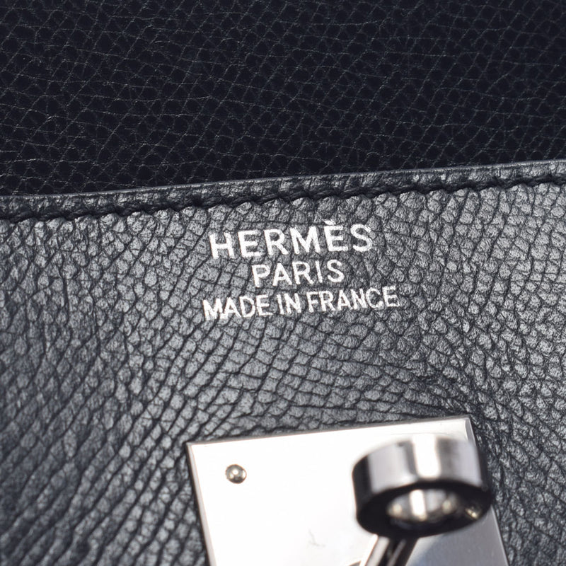 HERMES Hermes Birkin 30 Black Silver Bracket □ G engraved (around 2003) Ladies resource handbag B rank used Ginzo