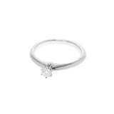 TIFFANY & CO. Tiffany Solitia Diamond 0.18ct G-SI1-3EX No. 10 Ladies PT950 Platinum Ring / Ring A Rank Used Ginzo