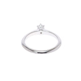 TIFFANY & CO. Tiffany Solitia Diamond 0.18ct G-SI1-3EX No. 10 Ladies PT950 Platinum Ring / Ring A Rank Used Ginzo