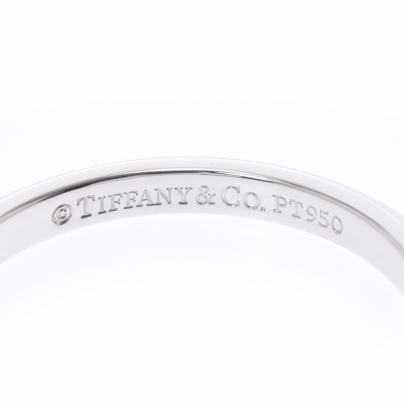 Tiffany＆Co。TiffanyClassic Milgrein乐队戒指11.5女士PT950戒指 /戒指A级使用Ginzo