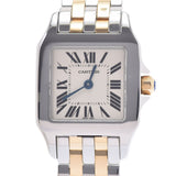 Cartier Cartier Cartier Santos de Movaisel SM女士SS/YG Watch Quartz象牙拨号