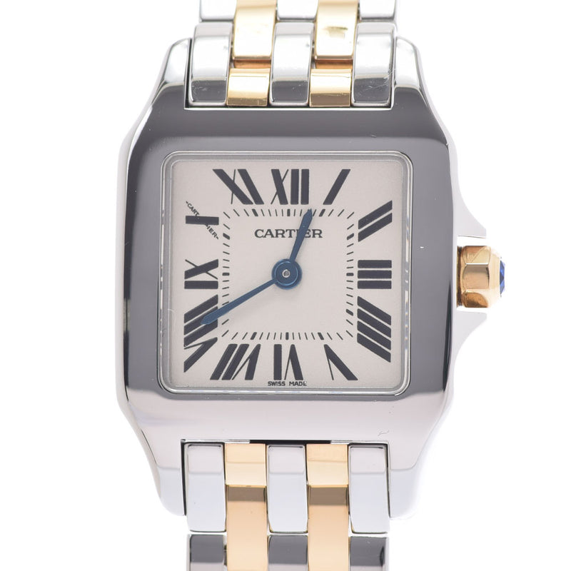 Cartier Cartier Santos de Movaisel SM Ladies SS/YG Watch Quartz Ivory Dial A Rank Used Ginzo