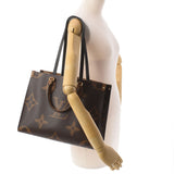 LOUIS VUITTON Louis Vuitton Monogram Reverse on the Go MM 2way Brown M45321 Unisex Monogram Canvas Tote Bag AB Rank Used Ginzo