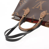 路易威登（Louis Vuitton）路易·威登（Louis Vuitton）会标反向GO MM 2Way Brown M45321女uSEX会标帆布手提袋AB级使用Ginzo