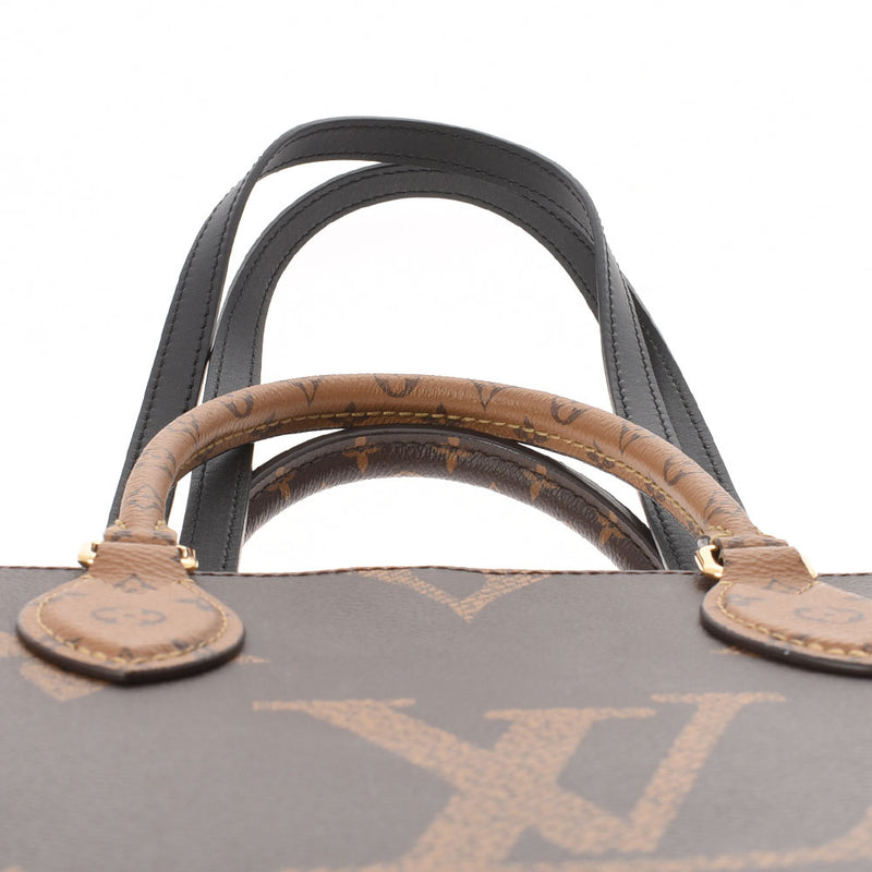 路易威登（Louis Vuitton）路易·威登（Louis Vuitton）会标反向GO MM 2Way Brown M45321女uSEX会标帆布手提袋AB级使用Ginzo