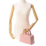 CHANEL Chanel Matrasse Minoboston Bag Pink Gold Bracket Ladies Caviar Skin Handbag B Rank used Ginzo