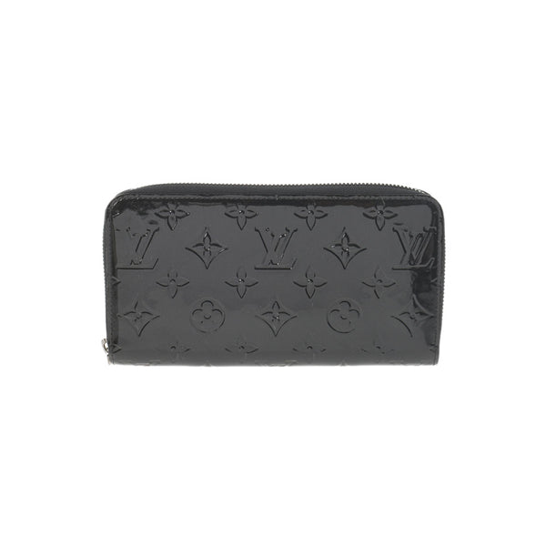 LOUIS VUITTON Louis Vuitton Verni Zippy Wallet Noir Manietic (Black) M90075 Ladies Monogram Verni Long Wallet A Rank used Ginzo