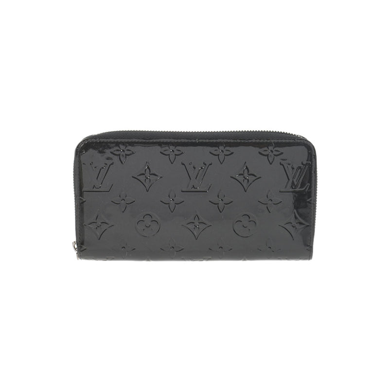 LOUIS VUITTON Louis Vuitton Verni Zippy Wallet Noir Manietic (Black) M90075 Ladies Monogram Verni Long Wallet A Rank used Ginzo