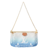 路易威顿路易威顿路易威登多pochette Accesswall柔和的颜色M57633男女通用会标帆布肩袋AB AB等级二手Ginzo