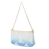 路易威顿路易威顿路易威登多pochette Accesswall柔和的颜色M57633男女通用会标帆布肩袋AB AB等级二手Ginzo