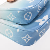 路易威顿路易威顿路易威登多pochette Accesswall柔和的颜色M57633男女通用会标帆布肩袋AB AB等级二手Ginzo