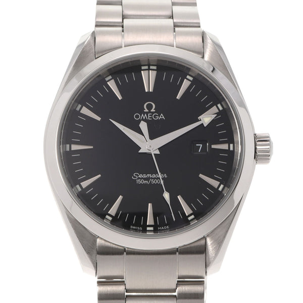 OMEGA Omega Sea Master Aqua Terra 2518.50 Men's SS Watch Quartz Black Dial A Rank used Ginzo