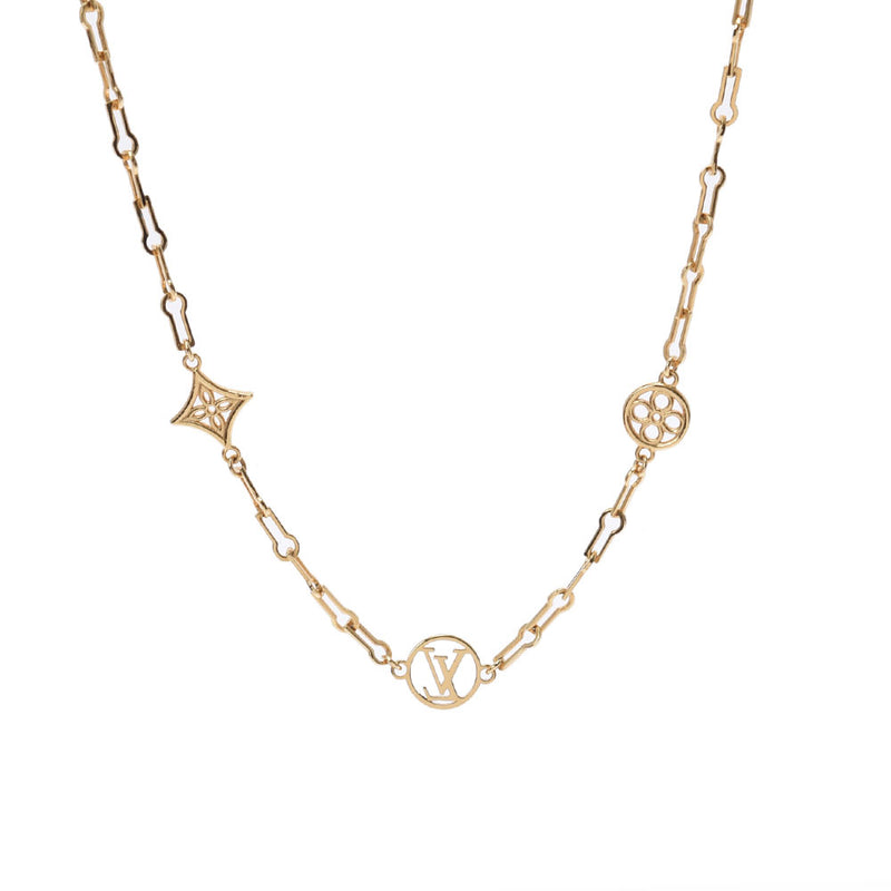 Louis Vuitton Forever Young Necklace Gold Metal