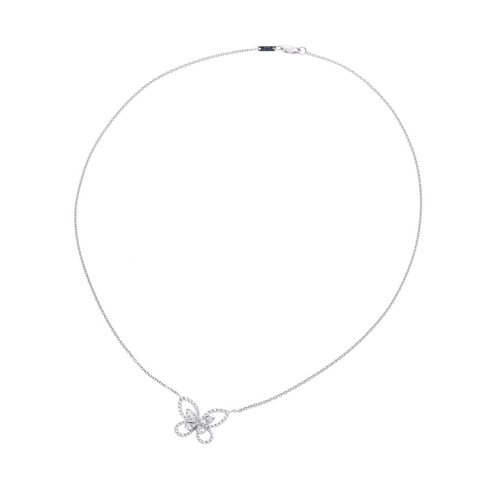 グラフバタフライ シルエット レディース ネックレス GRAFF 中古