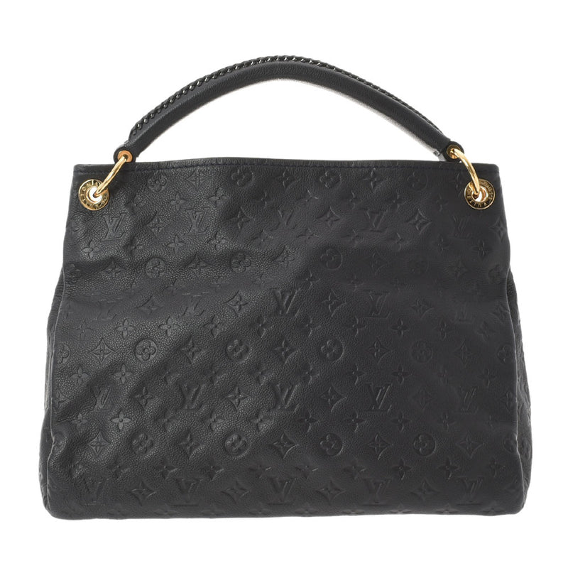 路易威顿路易·维顿（Louis Vuitton）路易·威登（Louis Vuitton）会标助产剂Arts MM Noir M41066女士皮革手提包A级使用Ginzo