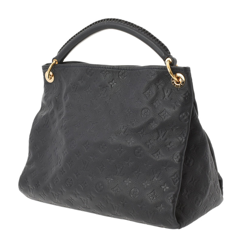 路易威顿路易·维顿（Louis Vuitton）路易·威登（Louis Vuitton）会标助产剂Arts MM Noir M41066女士皮革手提包A级使用Ginzo