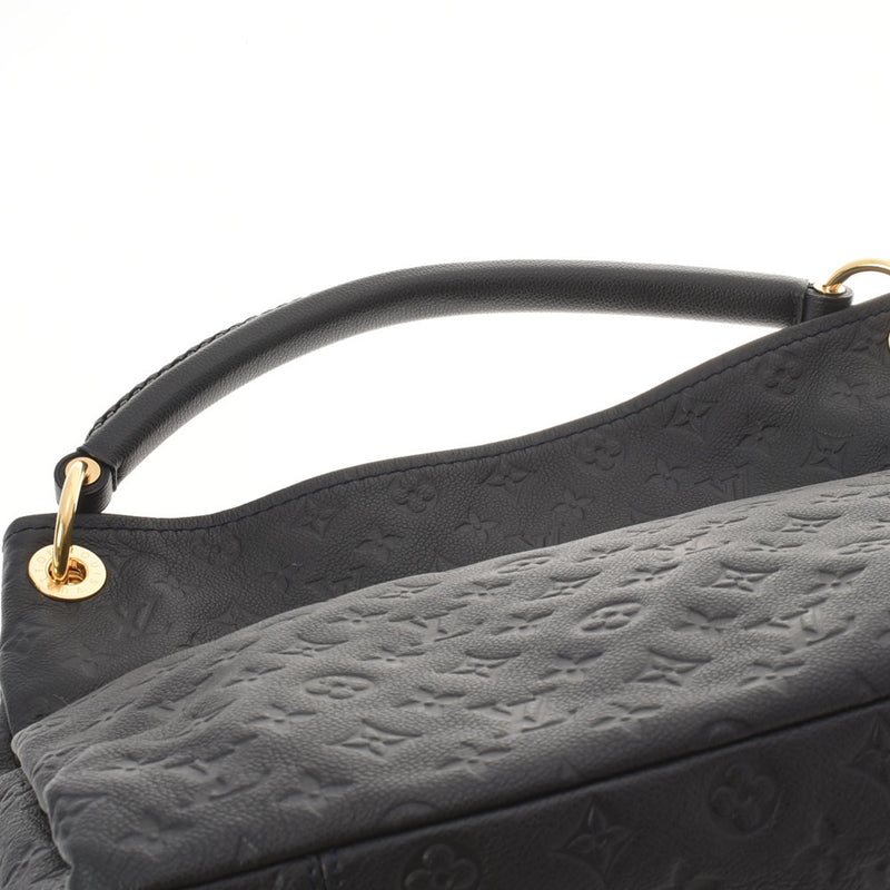 LOUIS VUITTON Louis Vuitton Monogram Amplant Arts MM Noir M41066 Ladies Leather Handbag A Rank used Ginzo