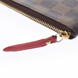 LOUIS VUITTON Louis Vuitton Damier T & B Portofoille Complice Red N61740 Unisex Damier Cambus Long Wallet B Rank Used Ginzo