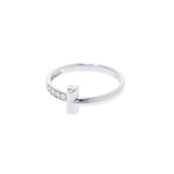 Other diamonds 0.10ct No. 12 Ladies K18WG Ring / Ring A Rank used Ginzo