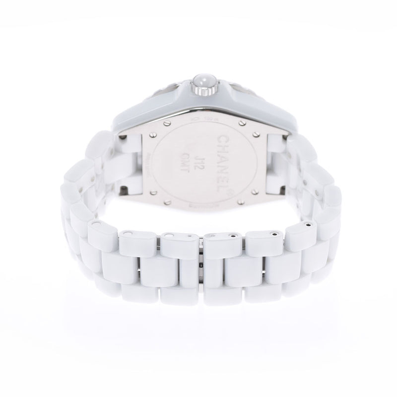 CHANEL Chanel J12 38mm GMT H3103 Men's White Ceramic/SS Watch Automatic White Dial A Rank used Ginzo