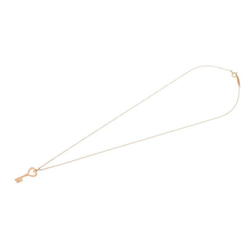 TIFFANY & CO. Tiffany Heart Key Pendant Necklace Ladies K18PG/Diamond New Used Ginzo