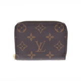 LOUIS VUITTON Louis Vuitton Monogram Zippy Coin Person Brown M60067 Unisex Monogram Canvas Coin Case A Rank used Ginzo